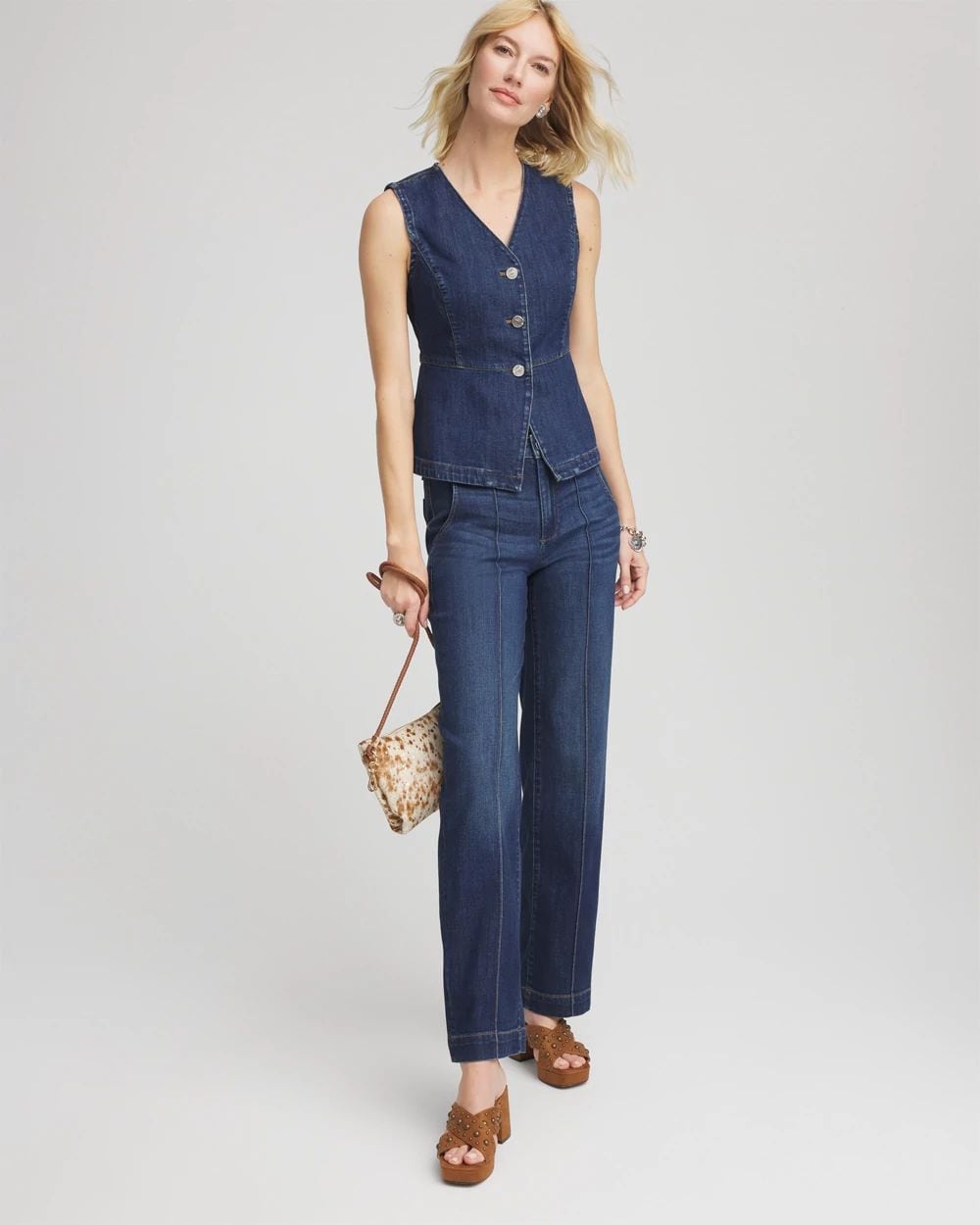 ロンハーマンヴィンテージ　Stretch Color Denim Vest ロンハーマンヴィンテージ Stretch Color Denim Vest - メルカリ